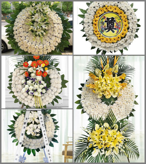 山西晋中灵石县翠峰镇汤村村花圈速递